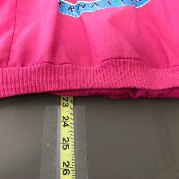 Vintage 80s Pro Spirit Shirt Size M/L Pink Long Sleeve Cotton Blend Logo - Picture 2 of 10